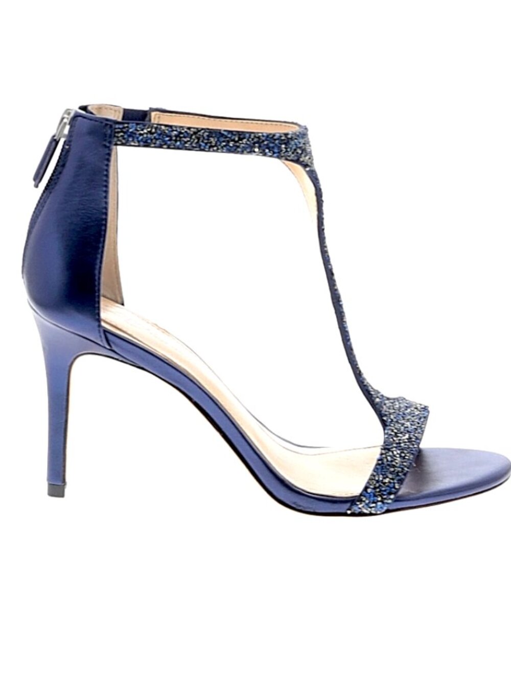 Imagine By Vince Camuto Blue "Phoebe" Embellished T-Strap Sandal Size 6-1/2